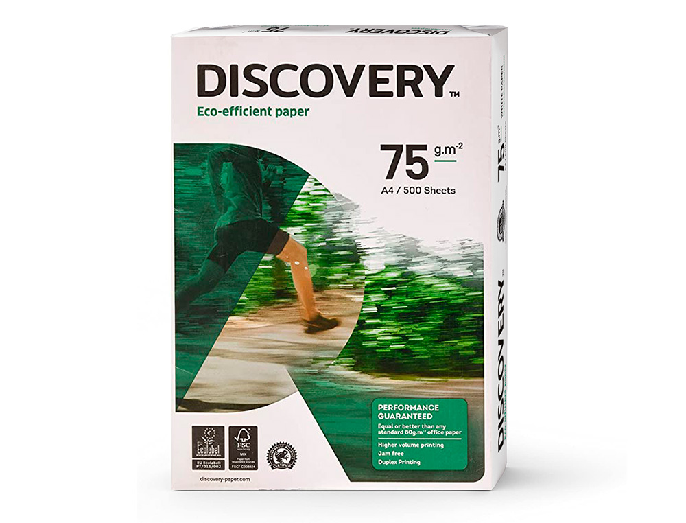 Papel de Fotocópia Discovery A4 de 75 gramas Embalagem de 500 folhas ( Imagem 2 de 7 ) - Preview