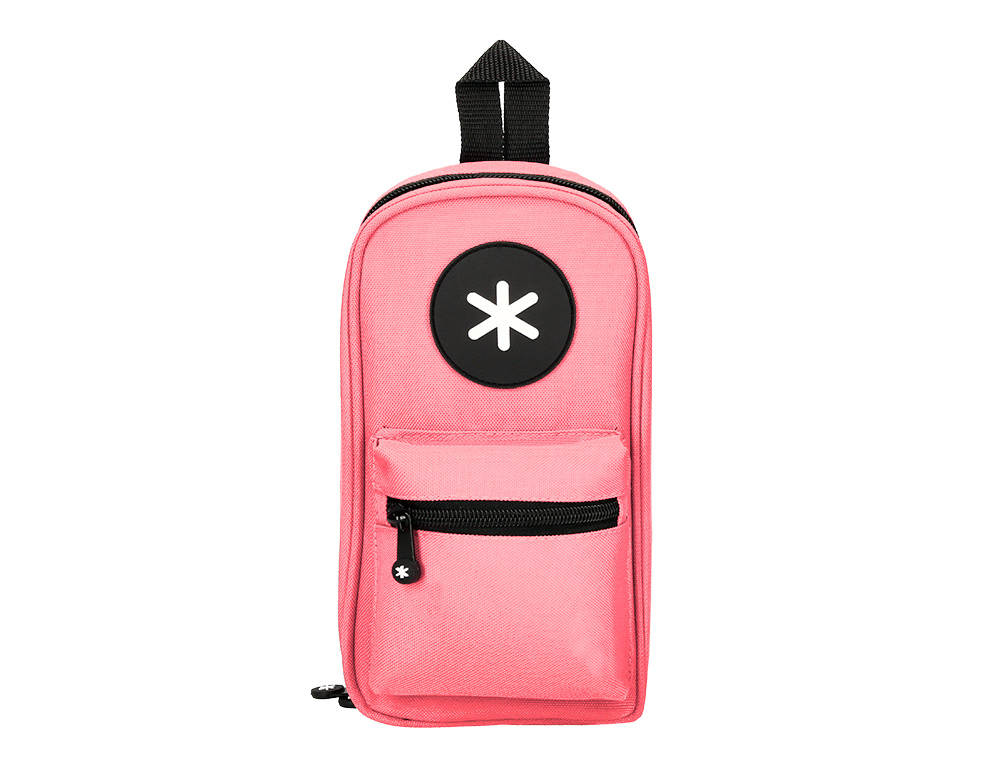 Estojo escolar antartik forma de mochila com bolso e 4 departamentos cor coral 230x50x120 mm ( Imagem 3 de 14 ) - Preview