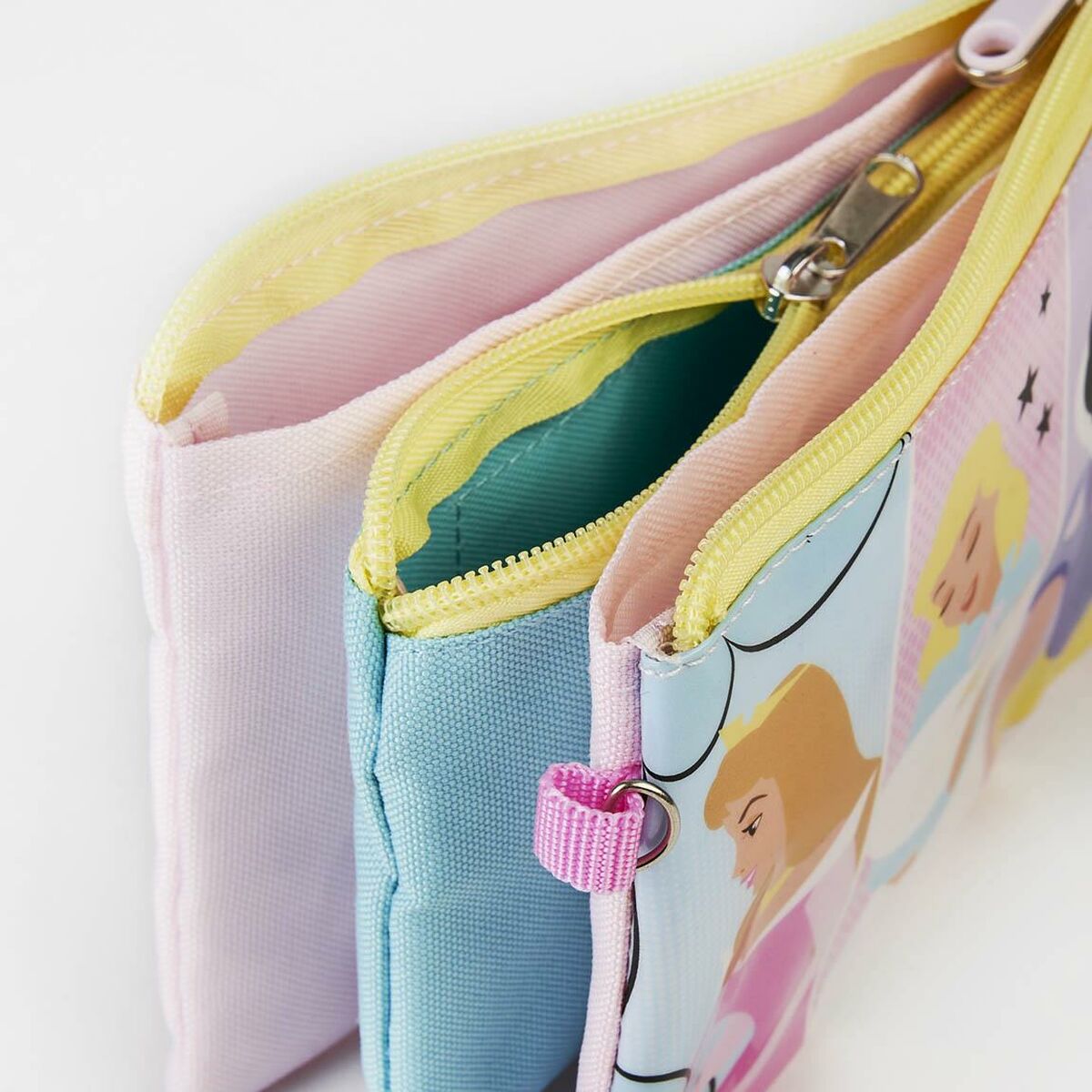 Bolsa Escolar Princesses Disney Cor de Rosa (11,5 x 2 x 22,5 cm) ( Imagem 3 de 4 ) - Preview