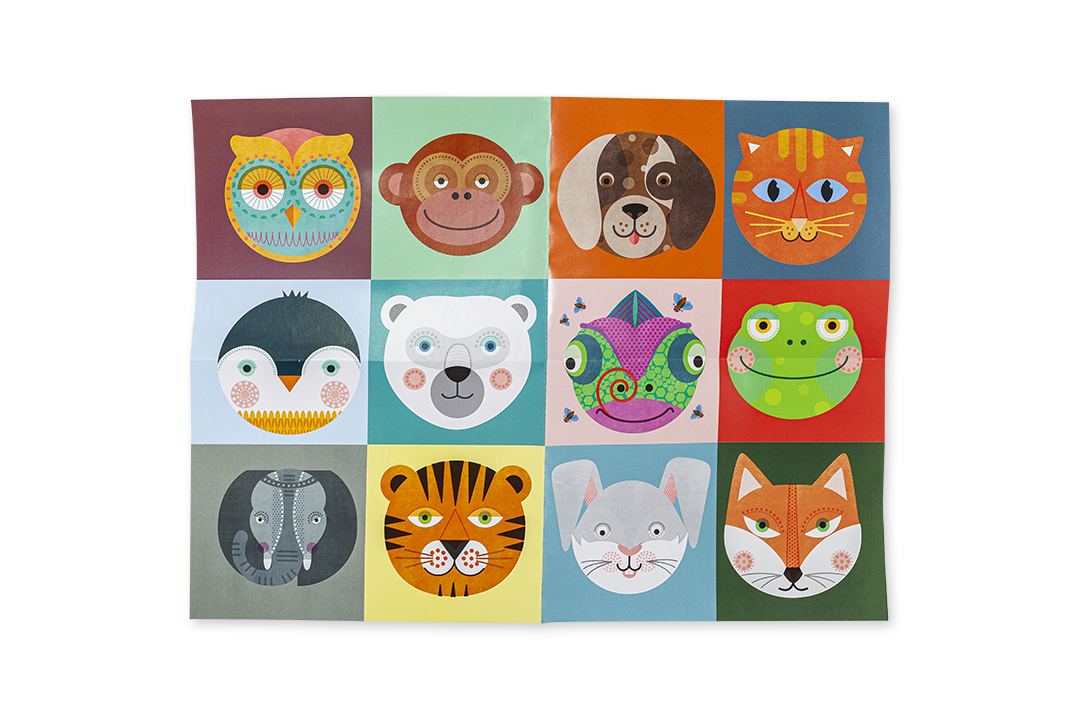 Puzzle Animals - 100 Peças ( Imagem 3 de 4 ) - Preview