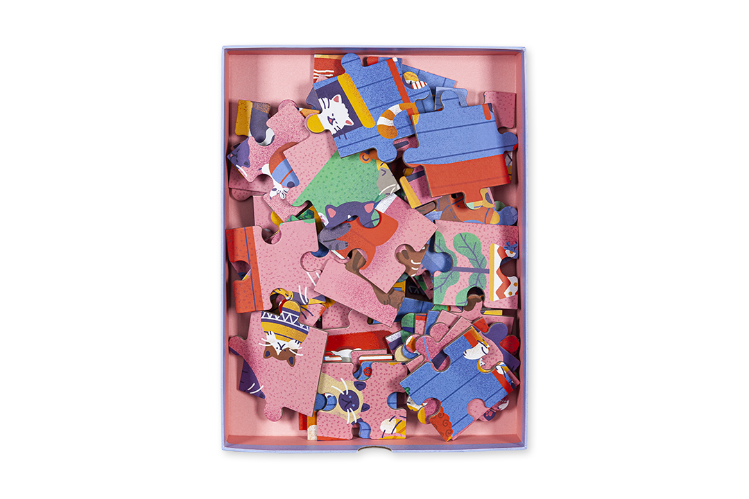 Puzzle Cats - 54 Peças ( Imagem 2 de 4 ) - Preview