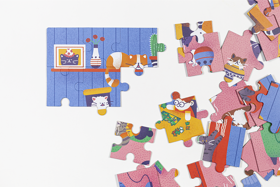 Puzzle Cats - 54 Peças ( Imagem 3 de 4 ) - Preview