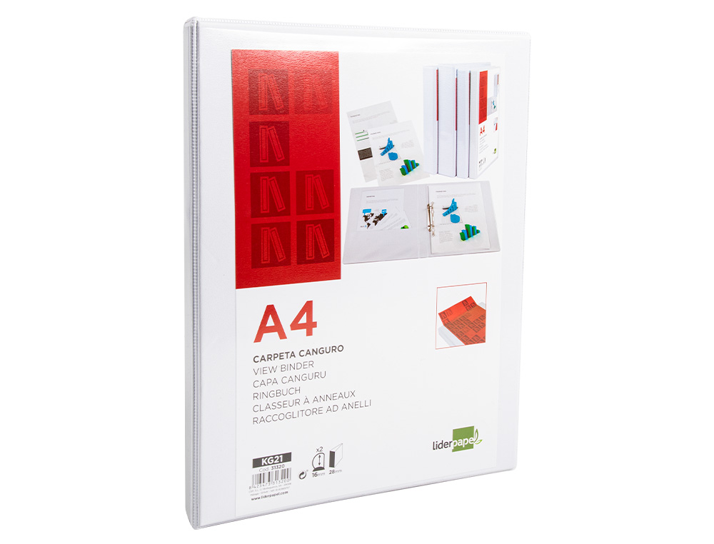 LIDERPAPEL - PASTA 2 ARG. A4 16mm - KG21 ( Imagem 4 de 13 ) - Preview