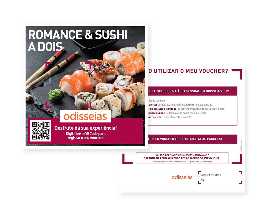 Odisseias Pack Presente - Romance & Sushi a Dois | Experiência gourmet para 2 pessoas ( Imagem 2 de 2 ) - Preview