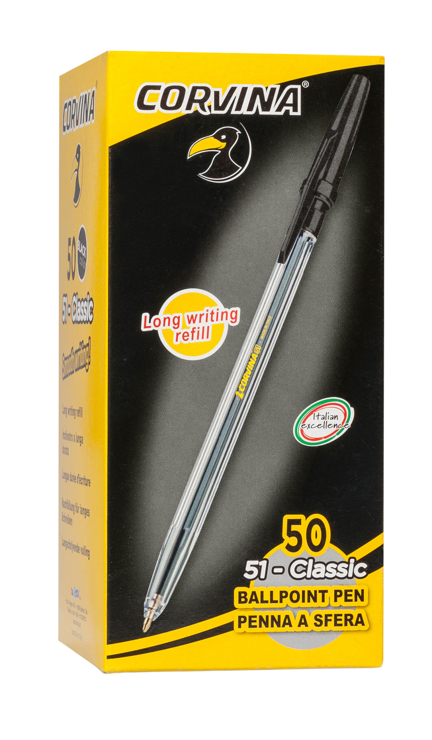 Esferografica Corvina 51 Classic Preto 40163/01 ( Imagem 2 de 4 ) - Preview