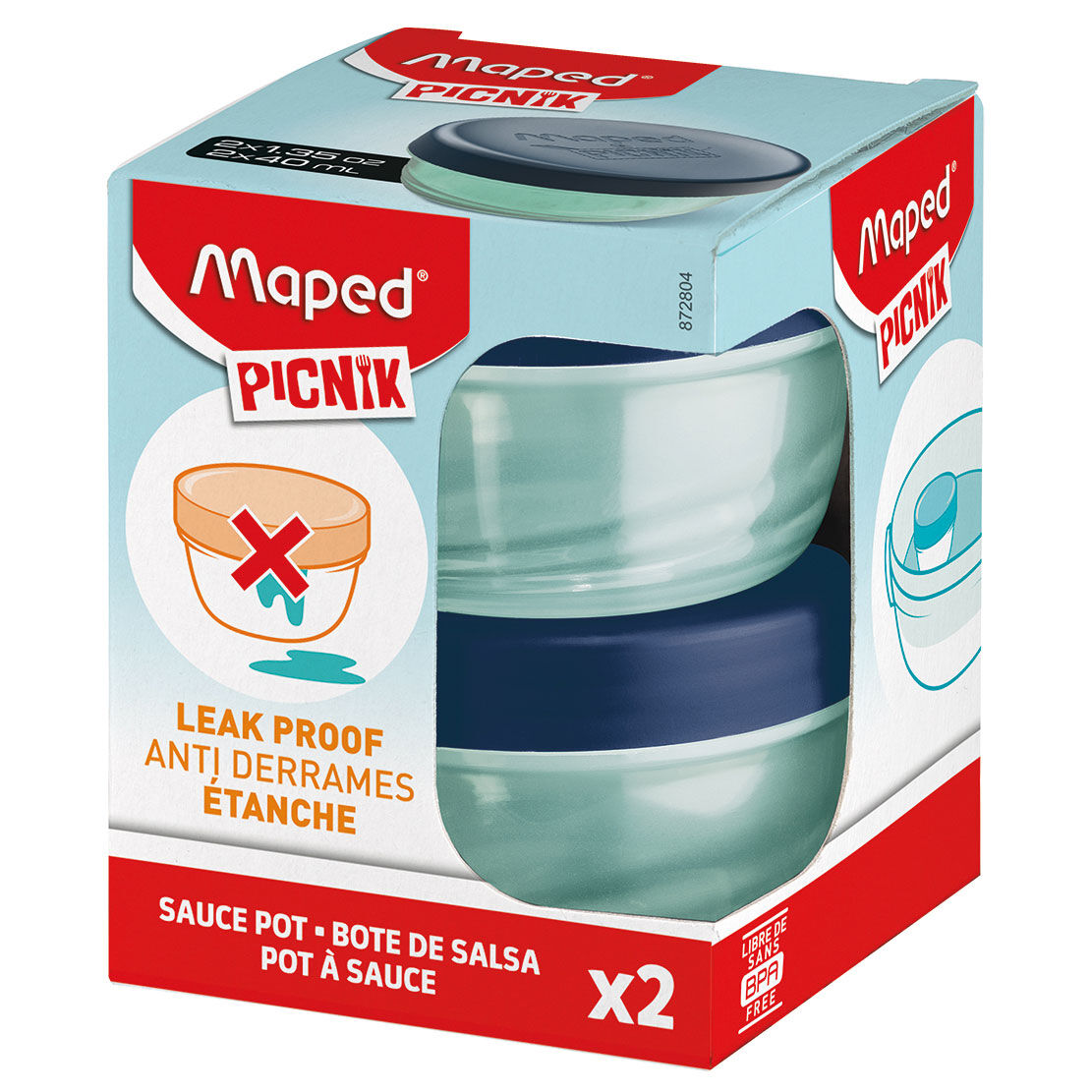 Caixa P/Molho Maped Picnik Origins Families 40Ml Azul C/2 872804 ( Imagem 2 de 2 ) - Preview