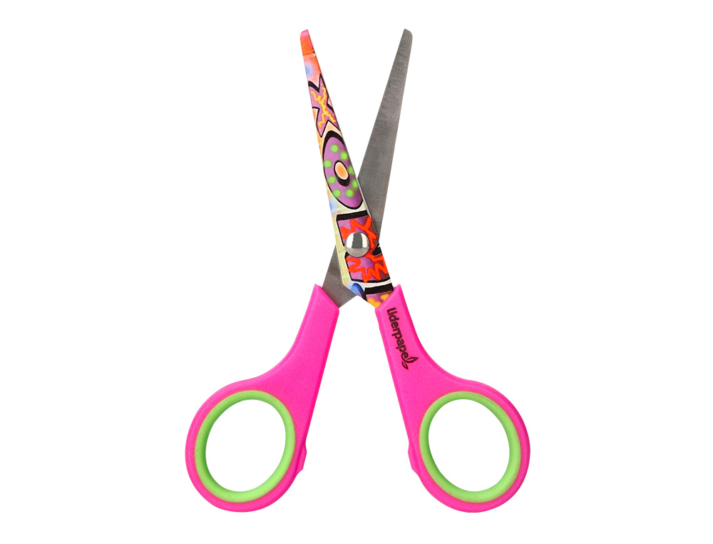 Tesoura escolar liderpapel hip hop 14 cm unidade (24 unidades) ( Imagem 3 de 14 ) - Preview