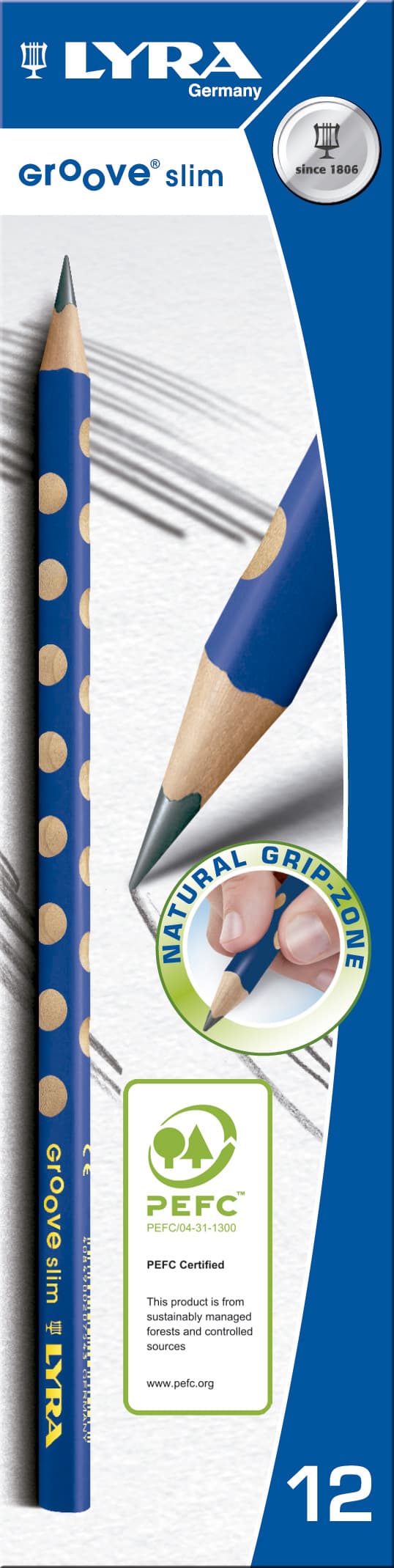 Lapis Grafite Lyra Groove Slim P/Ambidestros Hb N.2 1760100 ( Imagem 2 de 2 ) - Preview