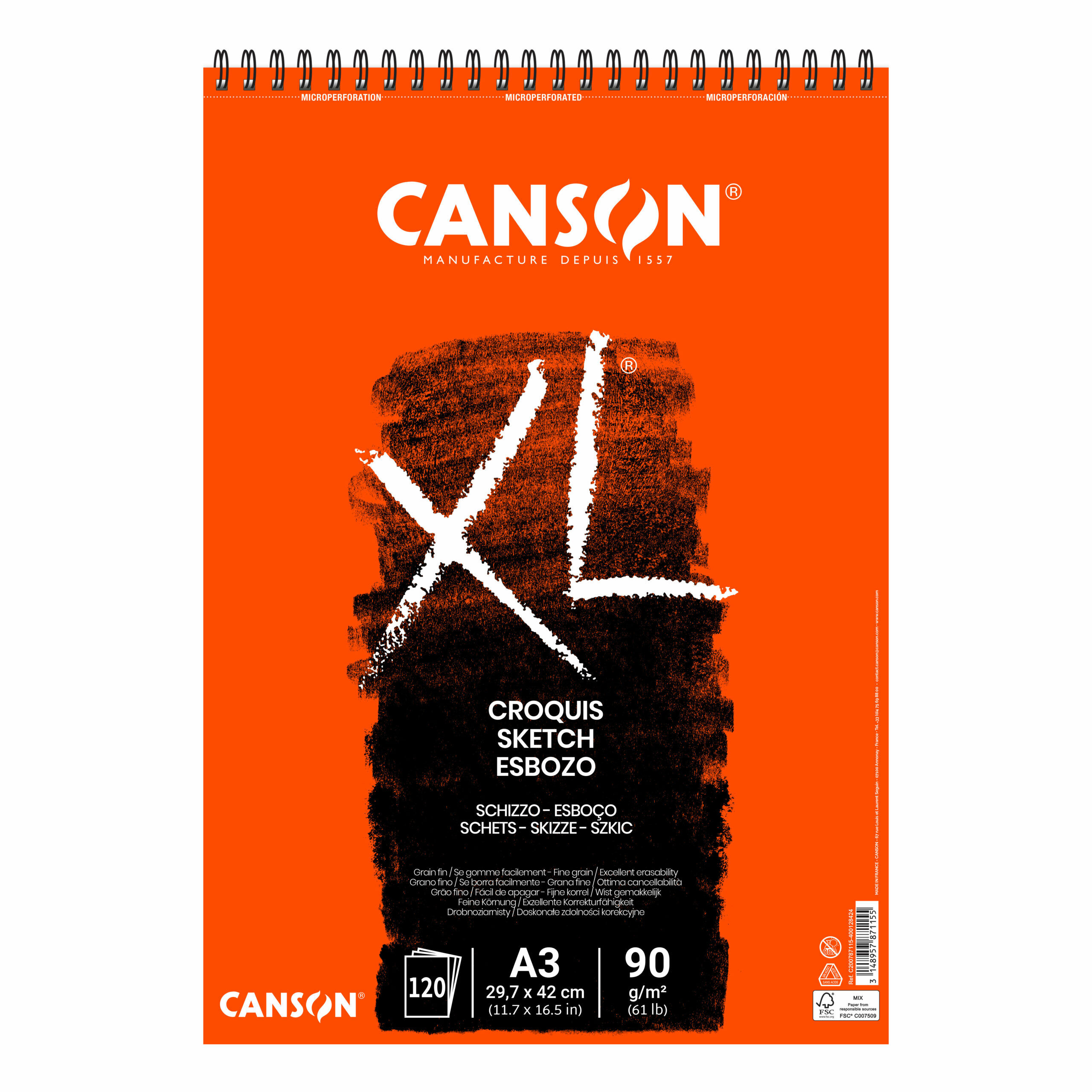 CANSON - BLC A3 XLS 90G 120FLS - 787115 ( Imagem 3 de 3 ) - Preview