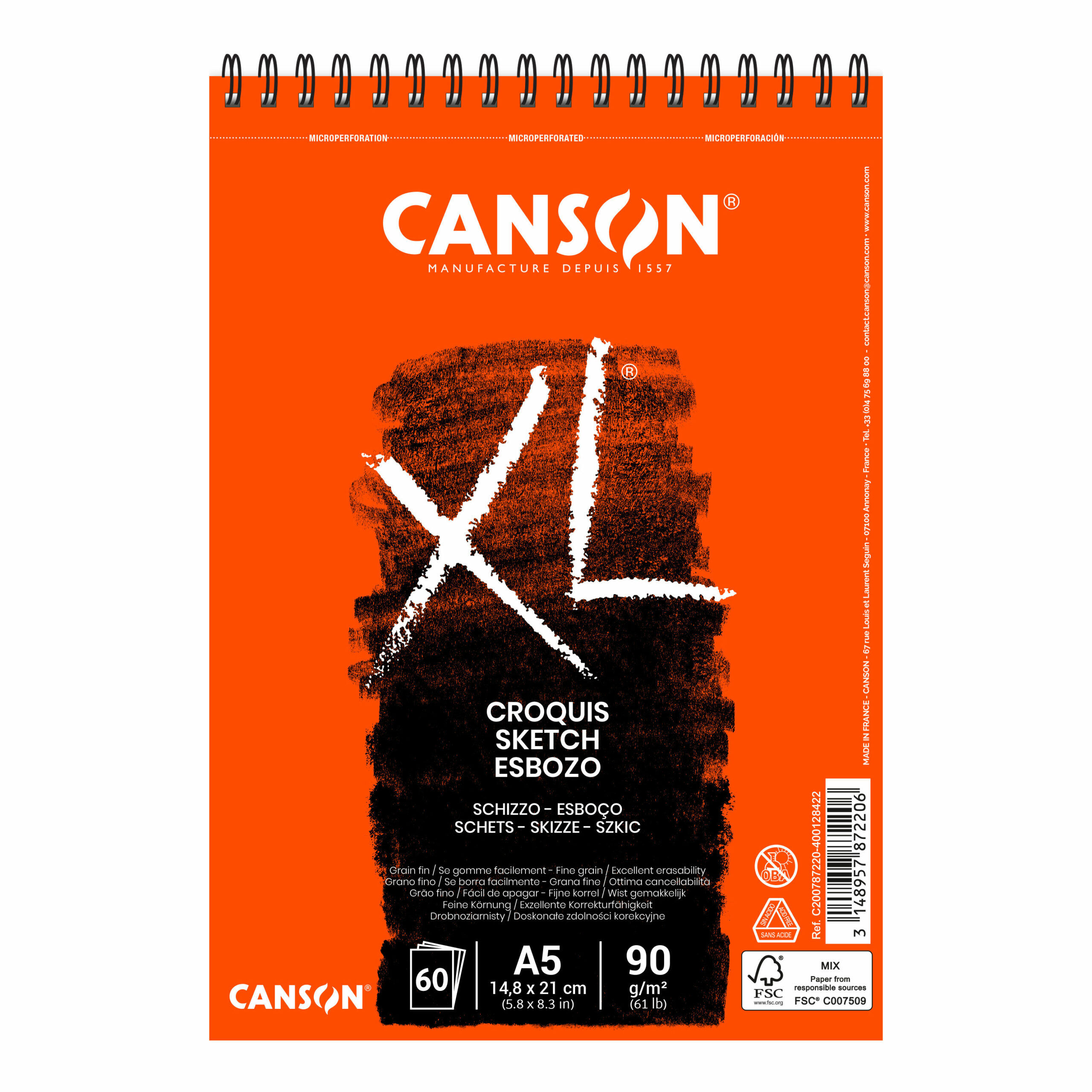 CANSON - BLOCK A5 SKETCHES - 787220 ( Imagem 3 de 3 ) - Preview