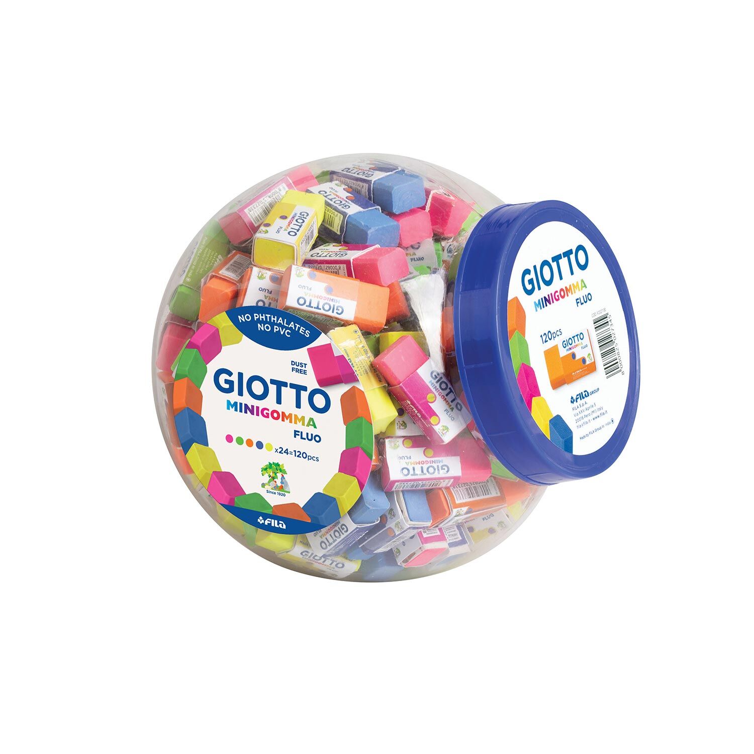 Borracha Giotto Gomma Fluo Sortido F232700 ( Imagem 3 de 4 ) - Preview