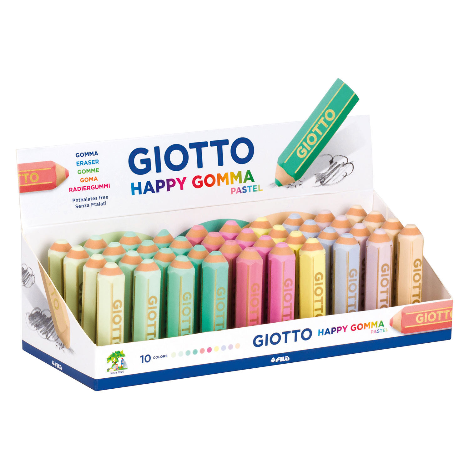 Borracha Giotto Happy Gomma Pastel Sortido 234000 ( Imagem 2 de 4 ) - Preview
