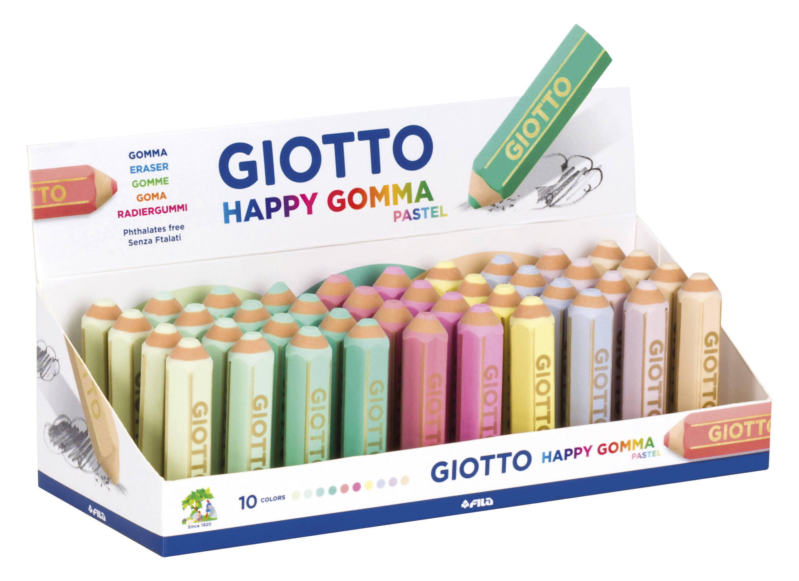 Borracha Giotto Happy Gomma Pastel Sortido 234000 ( Imagem 4 de 4 ) - Preview