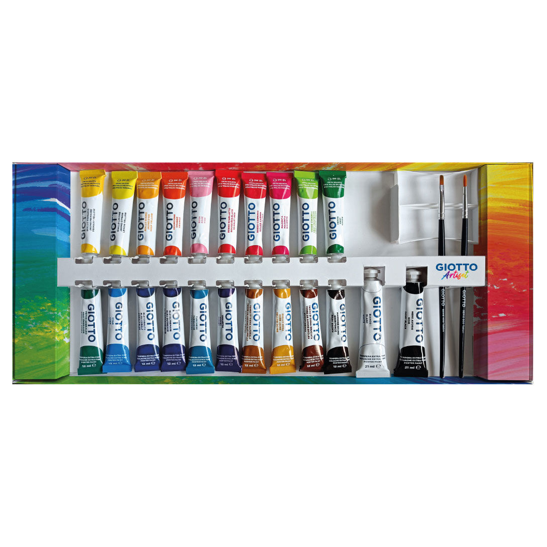 Conjunto De Introducao A Pintura Giotto Artiset C/65 Pecas F270200 ( Imagem 4 de 4 ) - Preview