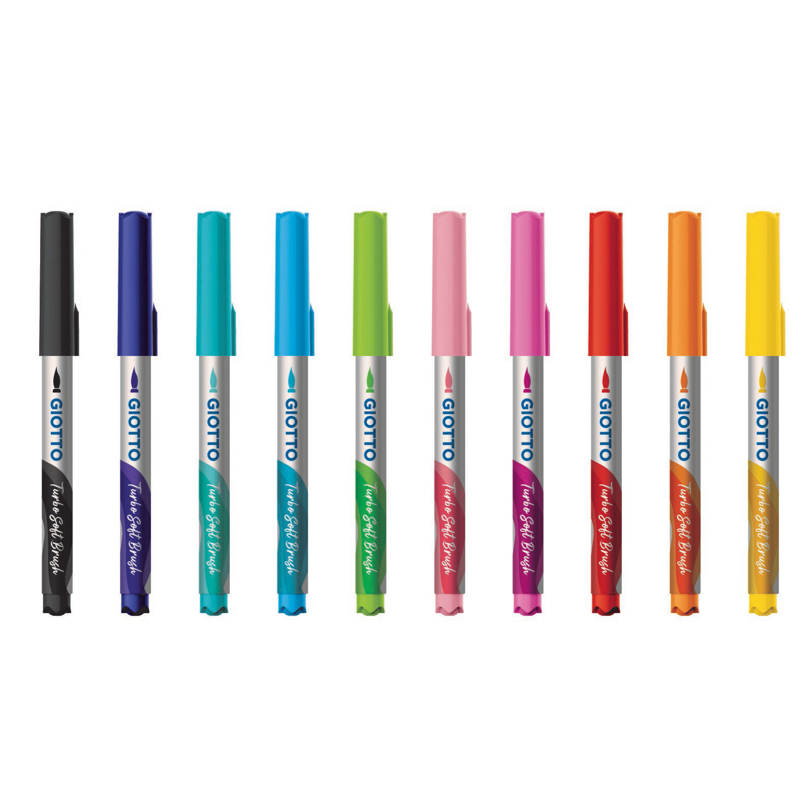 Marcador giotto turbo soft brush ponta de pincel caixa de 10 unidades cores sortidas ( Imagem 3 de 8 ) - Preview