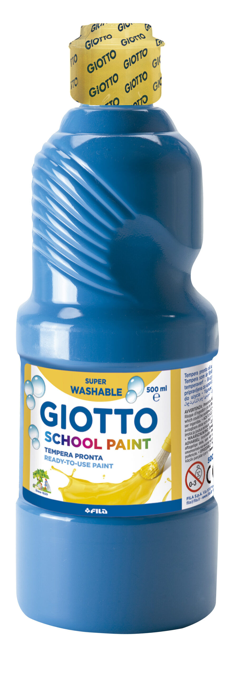 Guache Escolar Lavável, Cor Azul Ciano - Giotto - 500 ml ( Imagem 2 de 4 ) - Preview