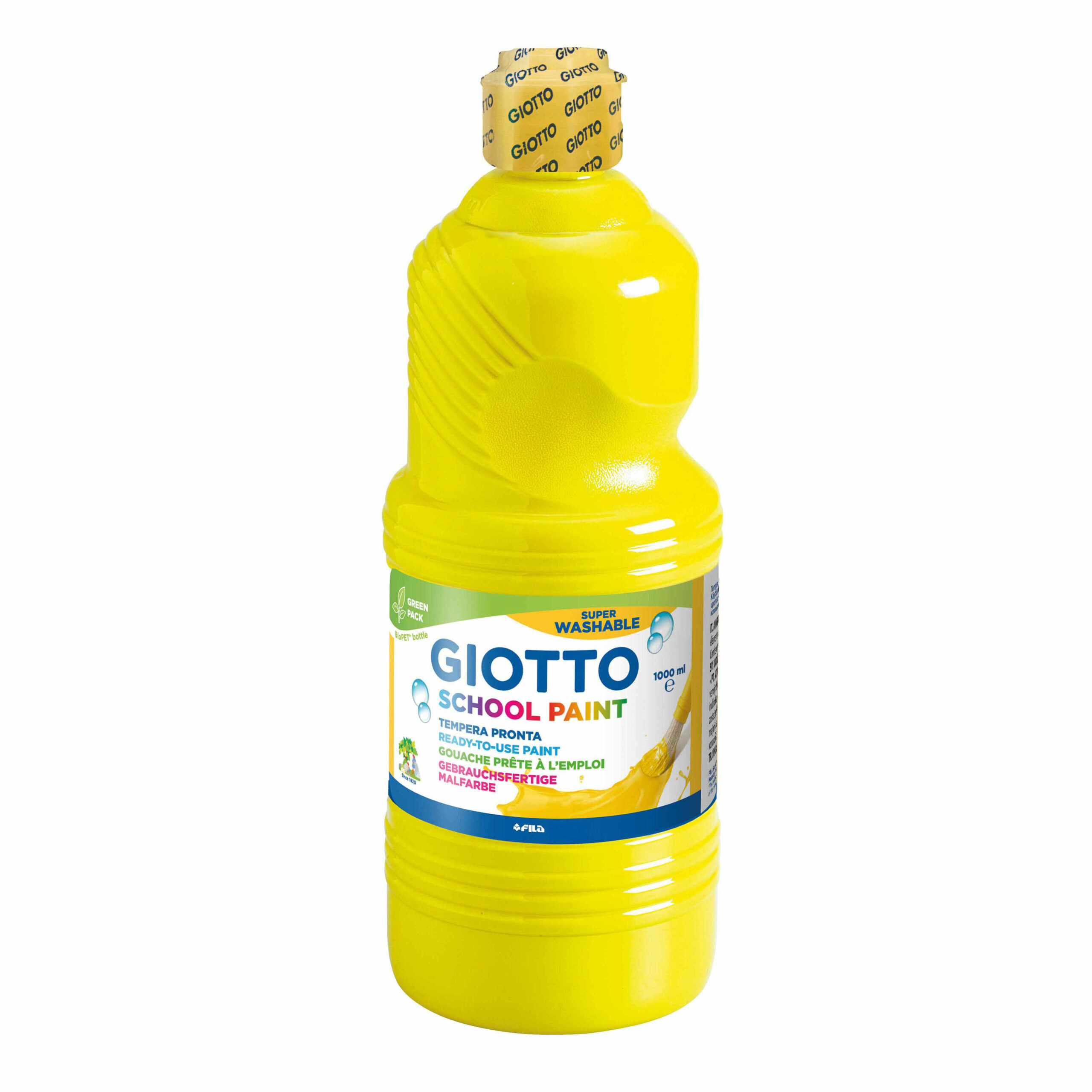 Guache escolar lavavel giotto 1000 ml amarelo ( Imagem 5 de 5 ) - Preview