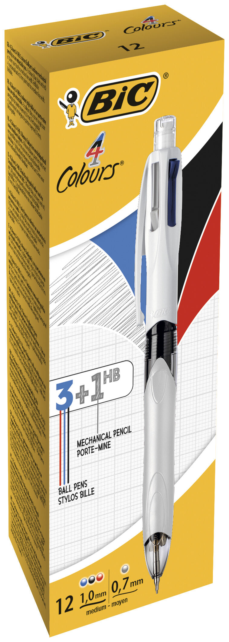 Esferográfica Bic Multifunções Azul / Preto / Vermelho / Lapiseira 0,5mm ( Imagem 4 de 4 ) - Preview