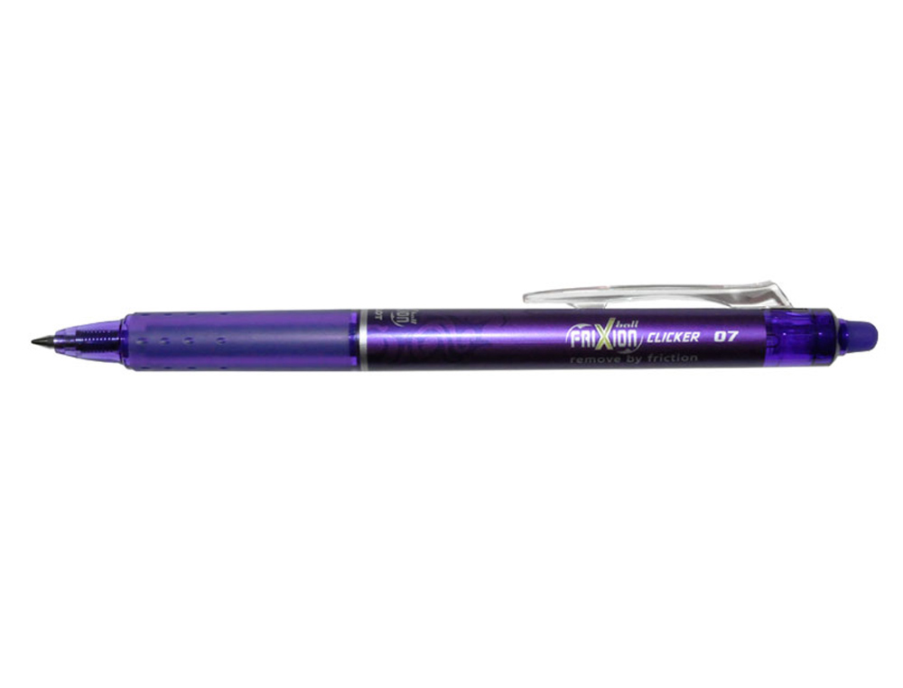 Esferografica pilot frixion clicker apagavel 0,7 mm cor violeta em blister (12 unidades) ( Imagem 2 de 4 ) - Preview