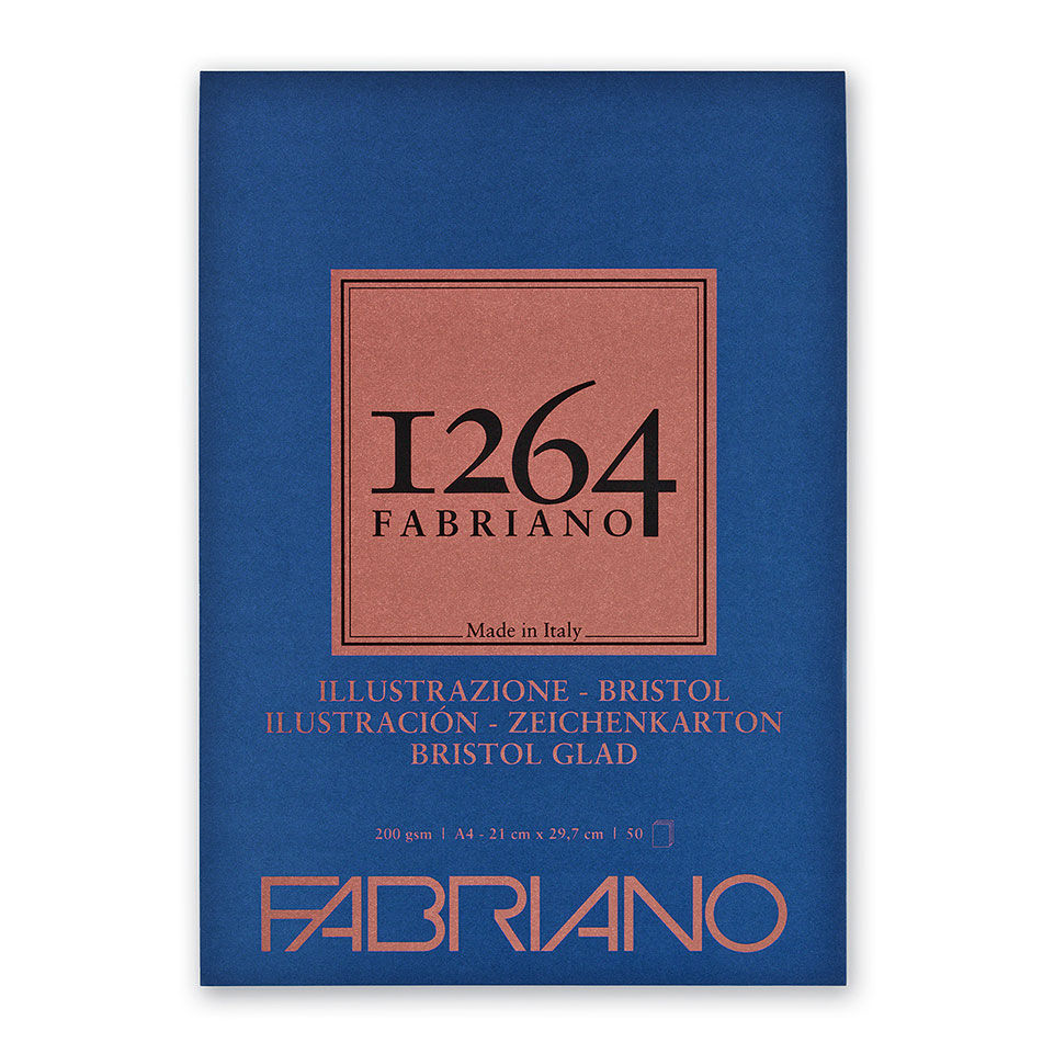 Bloco De Desenho Fabriano 1264 Bristol A4 200G 50Fl F19100654 ( Imagem 3 de 3 ) - Preview