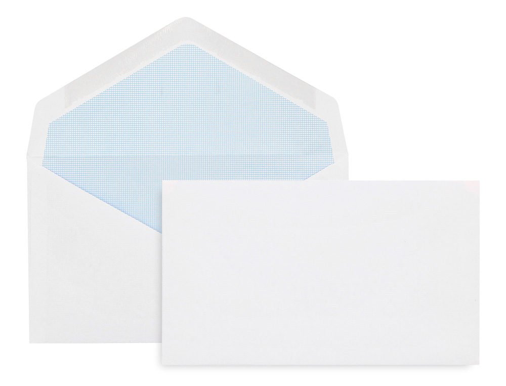 Envelope liderpapel branco com fundo 95x162 mm engomado aba em bico embalagem de 25 unidades ( Imagem 2 de 9 ) - Preview