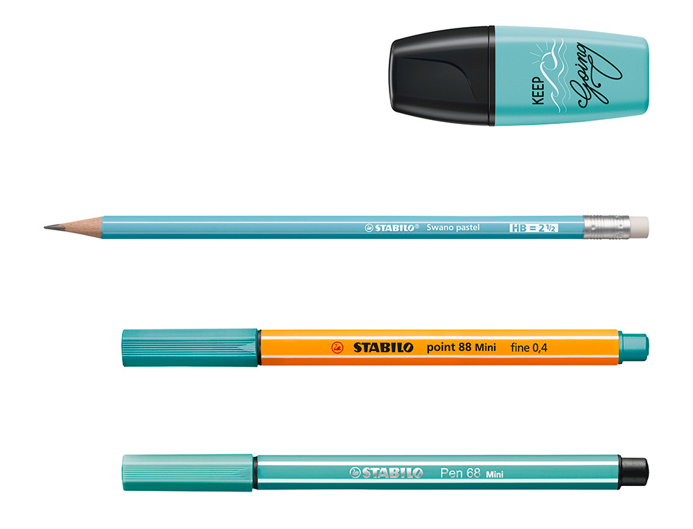 Conjunto stabilo pastel love mini world pen 68 / point 88 / boss / swano 35 unidades sortidas ( Imagem 4 de 6 ) - Preview