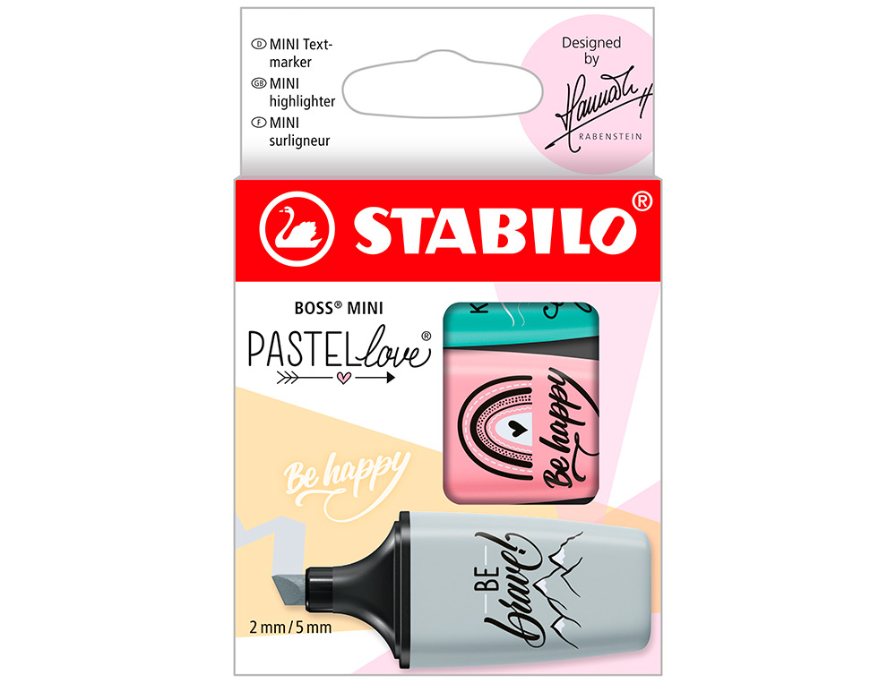 Marcador stabilo boss mini pastel love estojo de 3 unidades menta/rosa/turquesa ( Imagem 2 de 14 ) - Preview