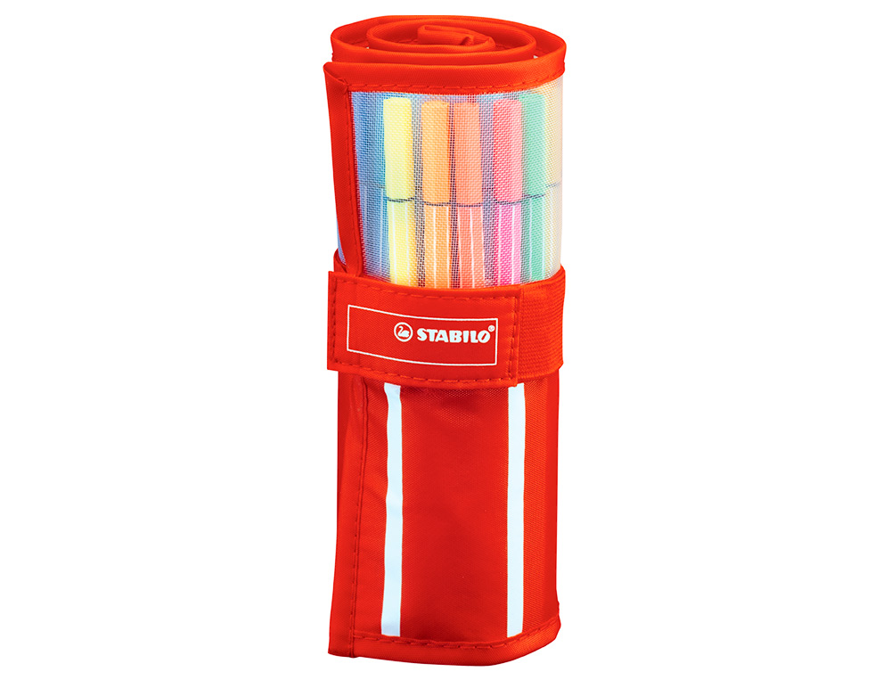 Marcador stabilo aguarelavel pen 68 estojo de 24 cores standard + 6 cores neon ( Imagem 2 de 8 ) - Preview
