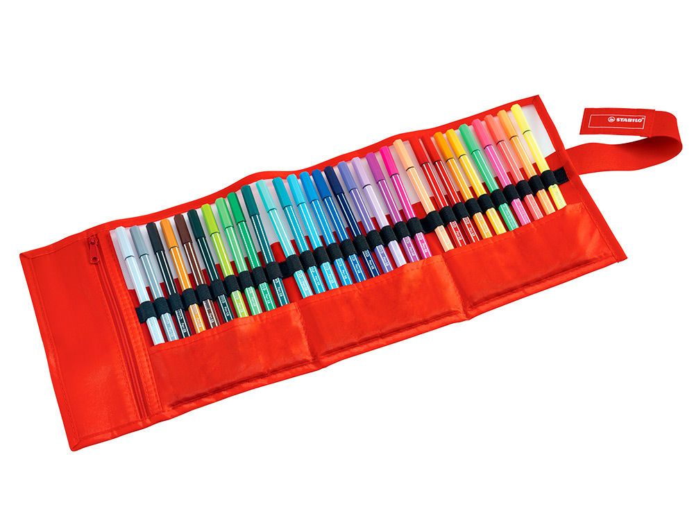 Marcador stabilo aguarelavel pen 68 estojo de 24 cores standard + 6 cores neon ( Imagem 3 de 8 ) - Preview