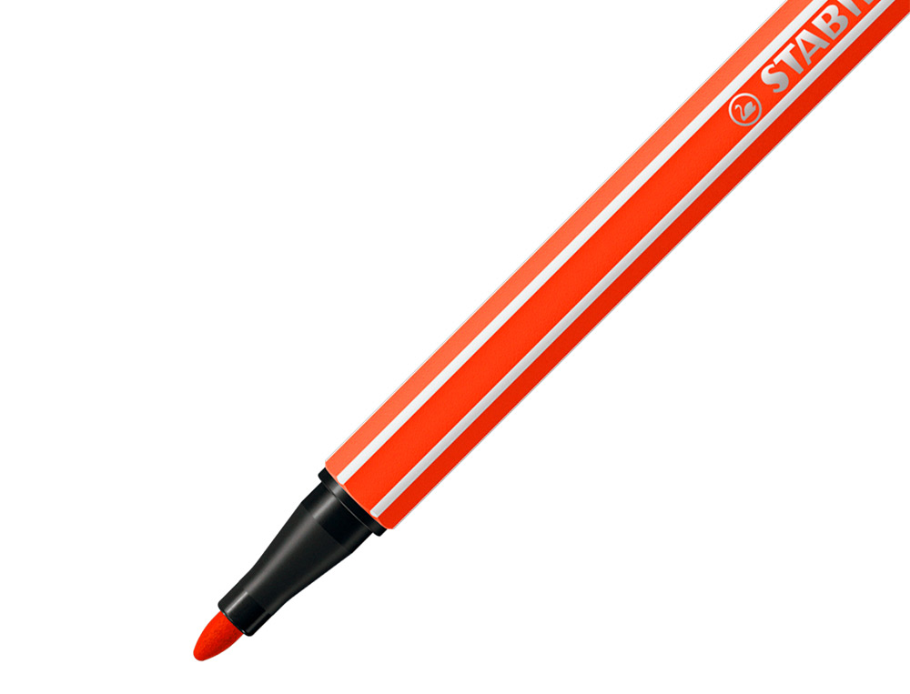 Marcador stabilo aguarelavel pen 68 vermelhao 1 mm (10 unidades) ( Imagem 3 de 8 ) - Preview
