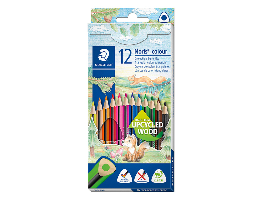 Lapis de cor staedtler noris club caixa de 12 cores slim ( Imagem 3 de 4 ) - Preview