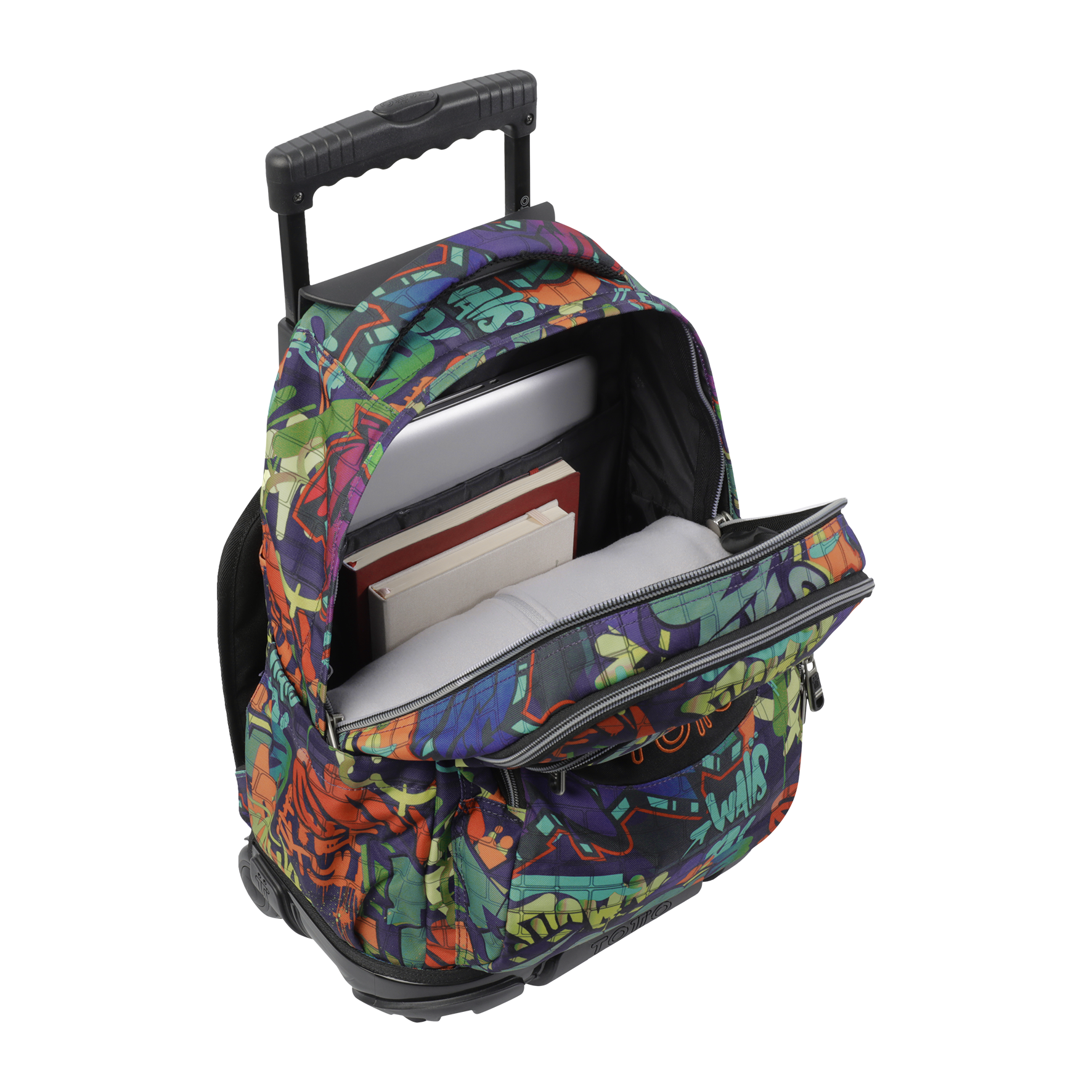 MOCHILA ESCOLAR C/RODAS TOTTO 8 A 12ANOS RENGLON 6JO ( Imagem 2 de 4 ) - Preview