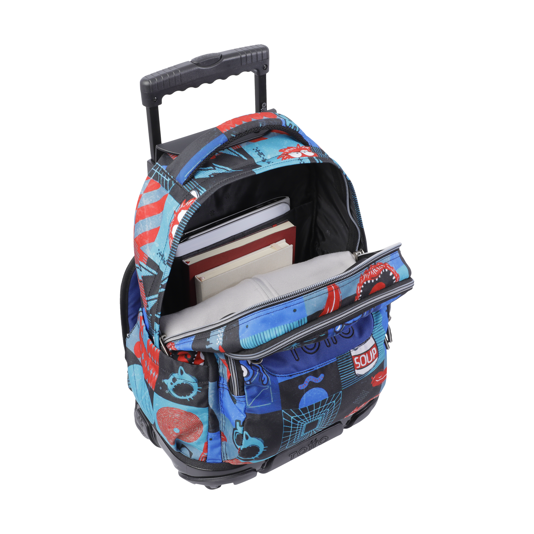 MOCHILA ESCOLAR C/RODAS TOTTO 8 A 12ANOS RENGLON 6JP ( Imagem 3 de 4 ) - Preview