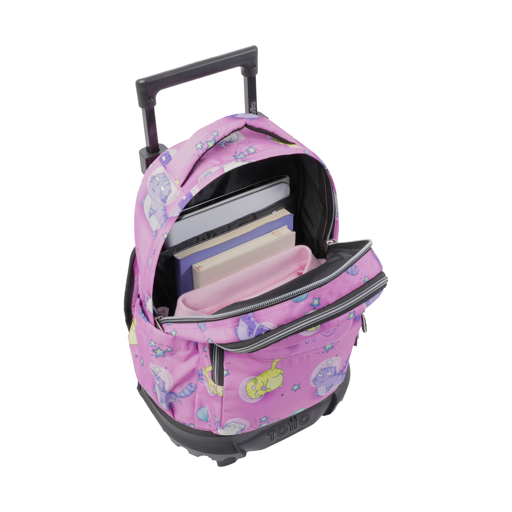MOCHILA ESCOLAR C/RODAS TOTTO 6 A 7 ANOS RESMA 9I9 ( Imagem 3 de 4 ) - Preview