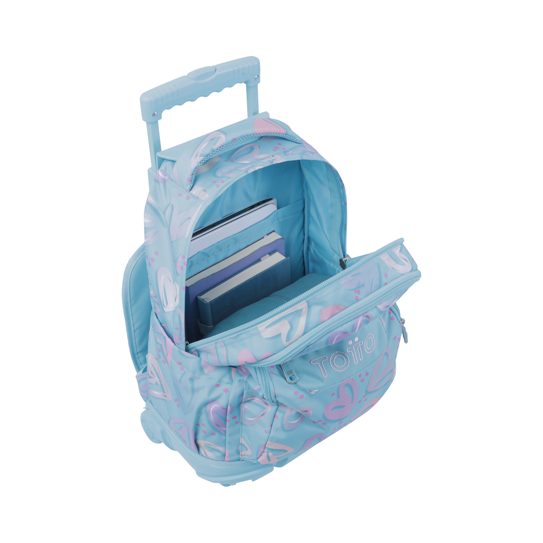 MOCHILA ESCOLAR C/RODAS TOTTO 8 A 12 ANOS RENGLONES 6JT ( Imagem 3 de 4 ) - Preview