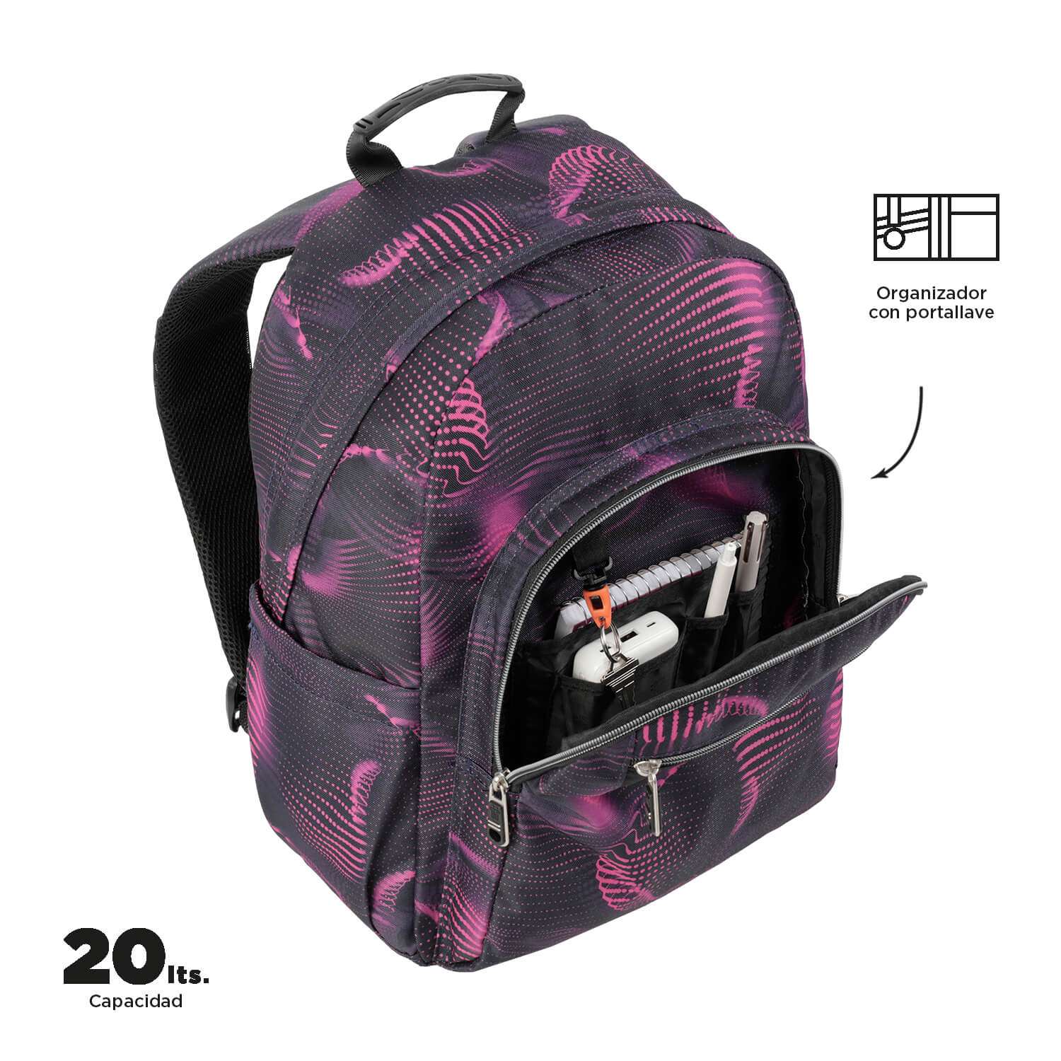MOCHILA ESCOLAR TOTTO 8 A 12 ANOS ACUARELA 3QR ( Imagem 3 de 4 ) - Preview