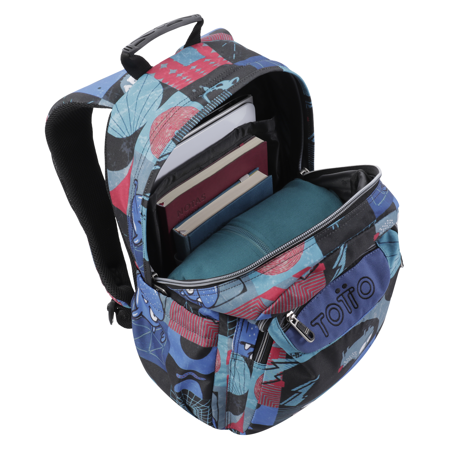 MOCHILA ESCOLAR TOTTO 8 A 12 ANOS ACUARELA 6JP ( Imagem 3 de 4 ) - Preview