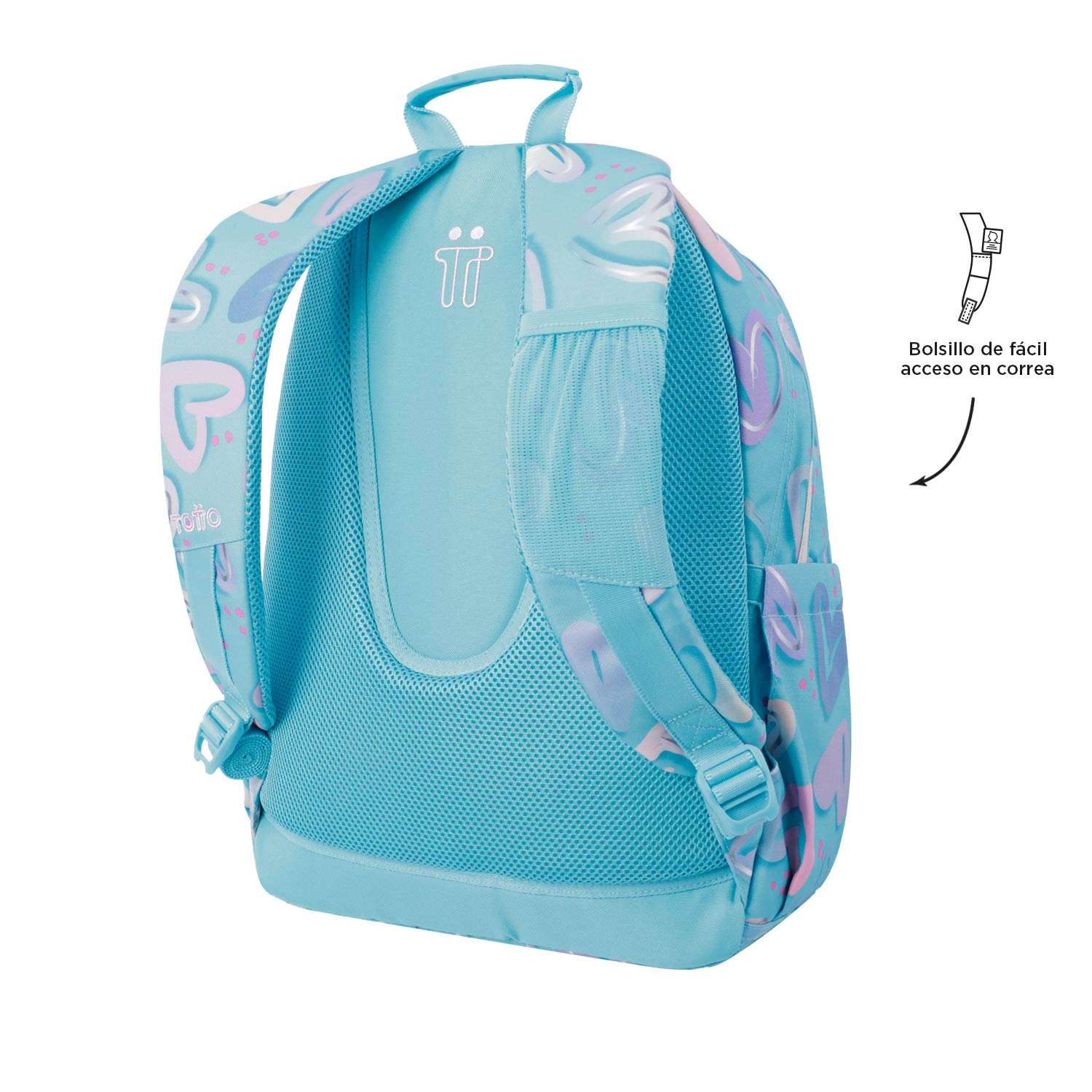 MOCHILA ESCOLAR TOTTO 8 A 12 ANOS ACUARELA 6JT ( Imagem 4 de 4 ) - Preview