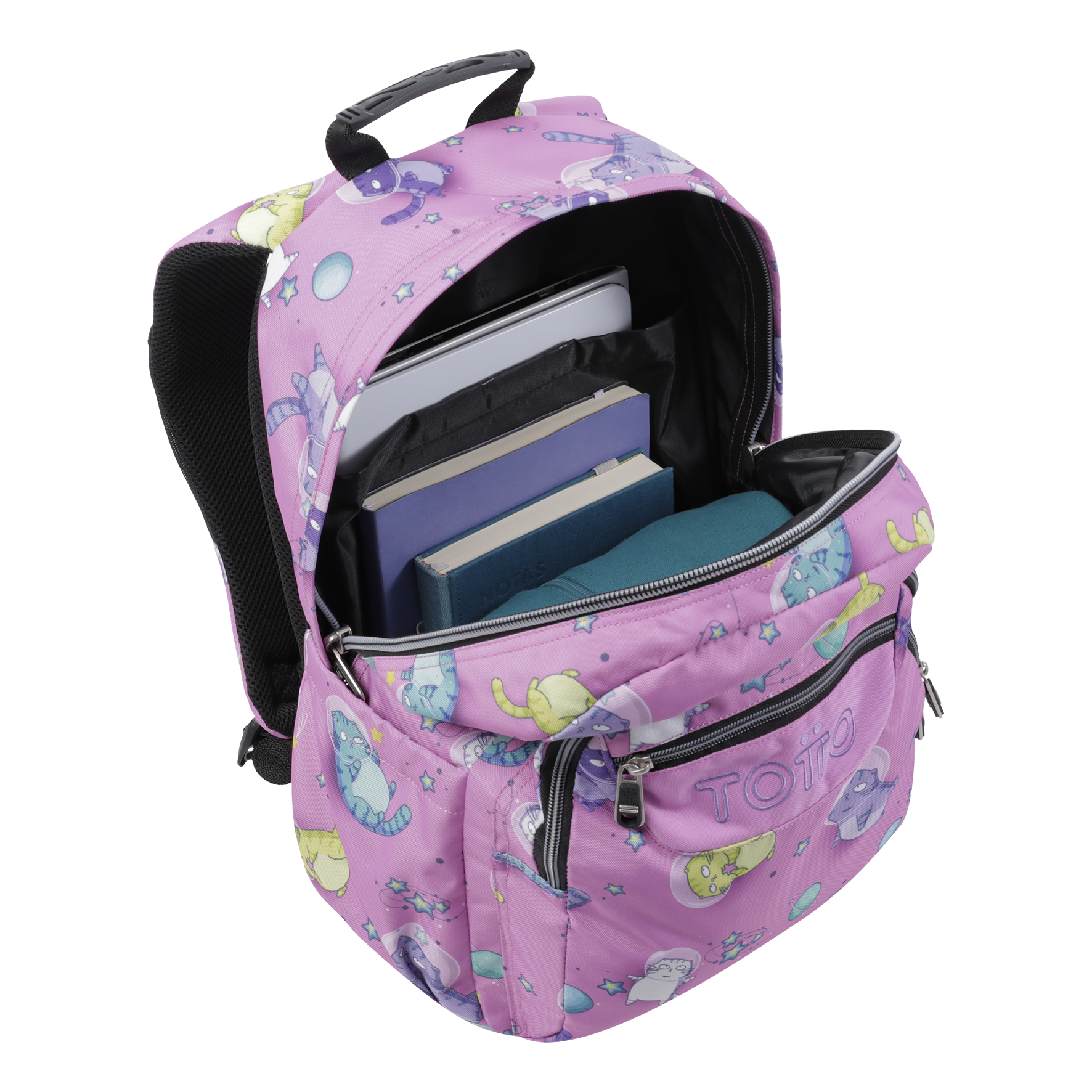 MOCHILA ESCOLAR TOTTO 8 A 12 ANOS ACUARELA 9I9 ( Imagem 3 de 4 ) - Preview