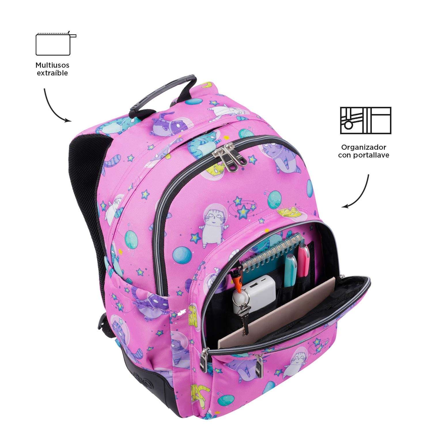 MOCHILA ESCOLAR TOTTO 8 A 12 ANOS RAYOL 9I9 ( Imagem 3 de 4 ) - Preview