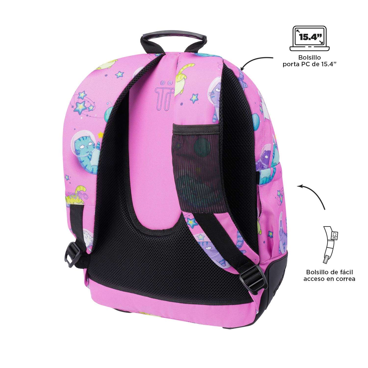 MOCHILA ESCOLAR TOTTO 8 A 12 ANOS RAYOL 9I9 ( Imagem 4 de 4 ) - Preview