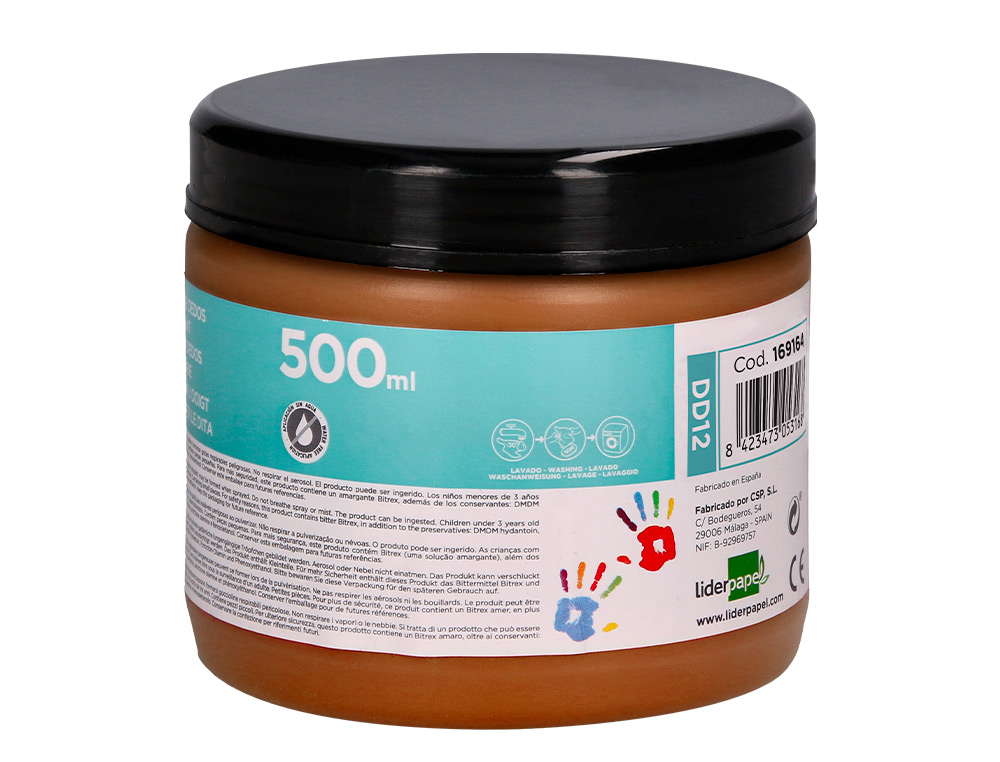 Pintura a dedos liderpapel frasco de 500 ml castanho ( Imagem 2 de 8 ) - Preview