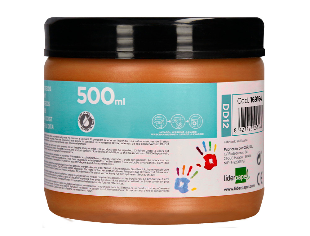 Pintura a dedos liderpapel frasco de 500 ml castanho ( Imagem 3 de 8 ) - Preview