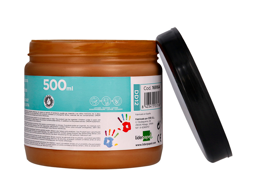 Pintura a dedos liderpapel frasco de 500 ml castanho ( Imagem 4 de 8 ) - Preview
