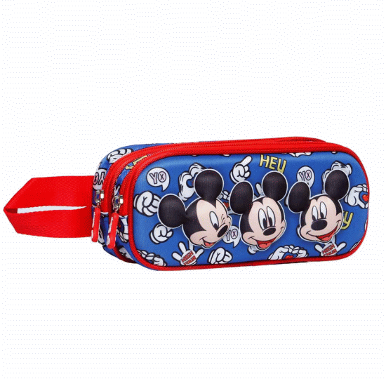 Mickey Mouse Grins Estojo Duplo 3D, Azul ( Imagem 2 de 3 ) - Preview