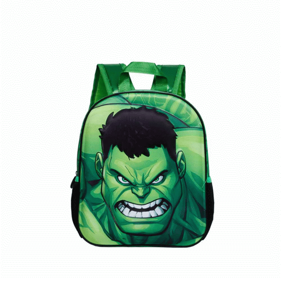 Hulk Destroy Mochila 3D Pequena, Verde ( Imagem 3 de 3 ) - Preview