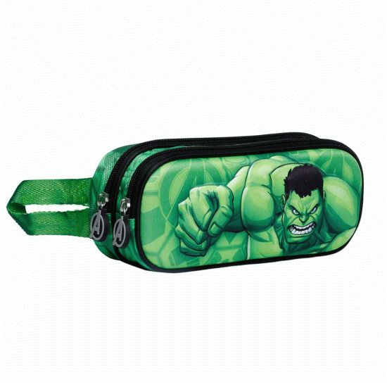 Hulk Destroy Estojo Duplo 3D, Verde ( Imagem 2 de 3 ) - Preview