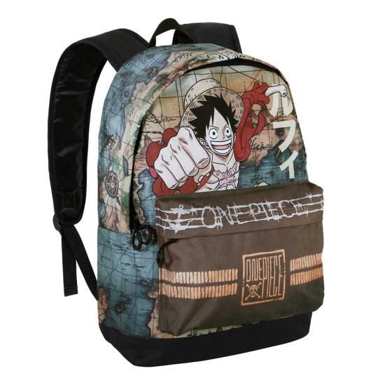 One Piece Map Mochila HS FAN 2.0, Marrom ( Imagem 3 de 3 ) - Preview