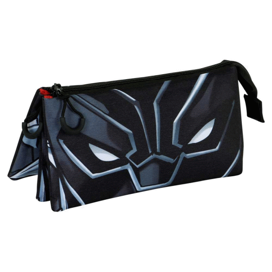 Black Panther Wakanda Estojo Triplo FAN 2.0, Preta ( Imagem 3 de 4 ) - Preview