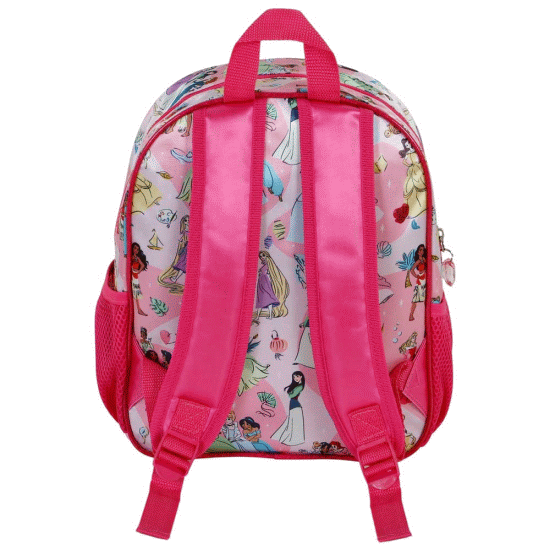 Princesas Disney Strong Mochila 3D Pequena, Rosa ( Imagem 4 de 4 ) - Preview